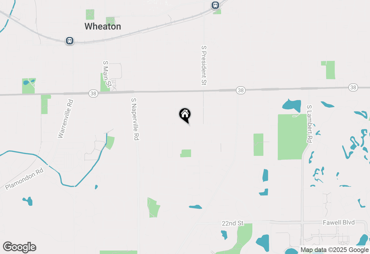 Map of 1121 Fischer Street, Wheaton, IL 60189