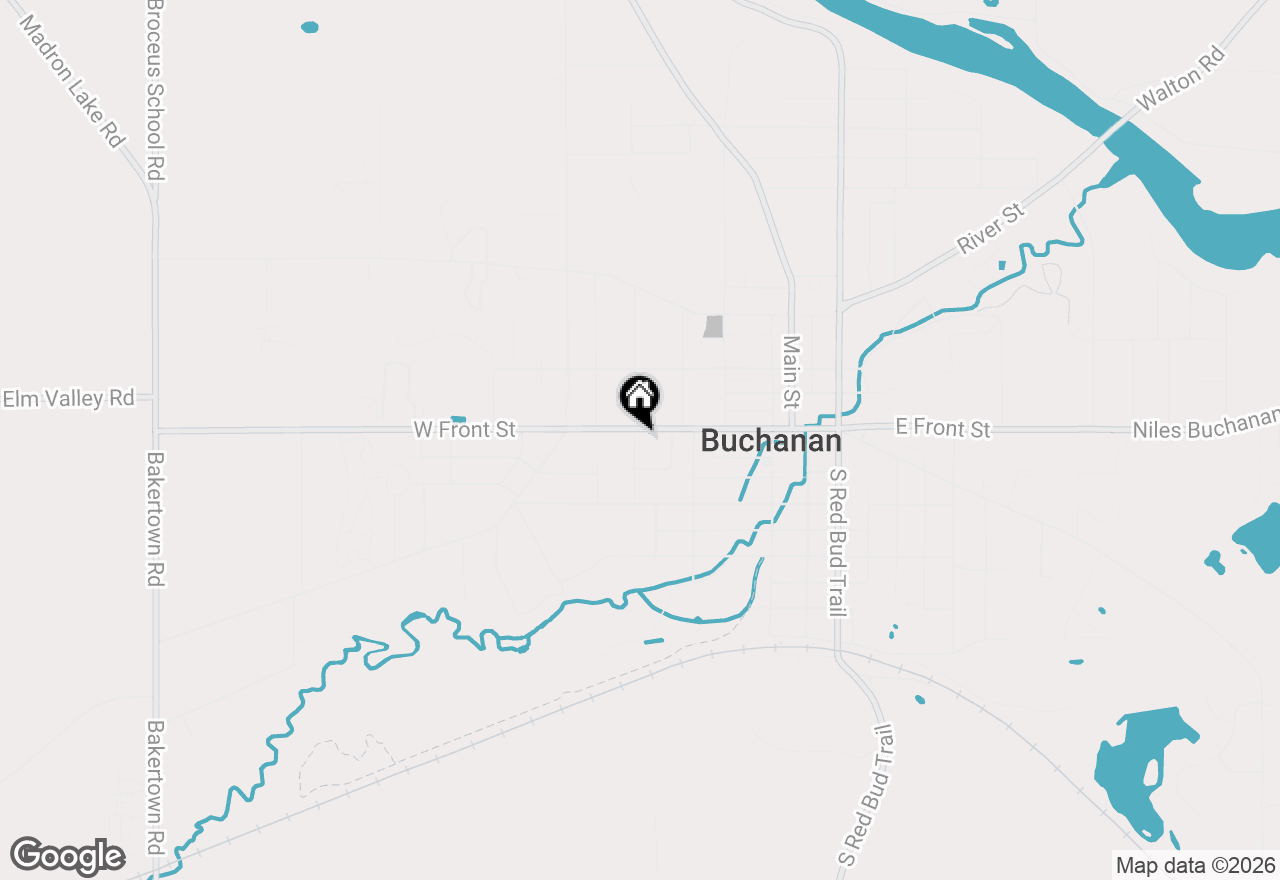 Map of 313 W Front Street, Buchanan, MI 49107