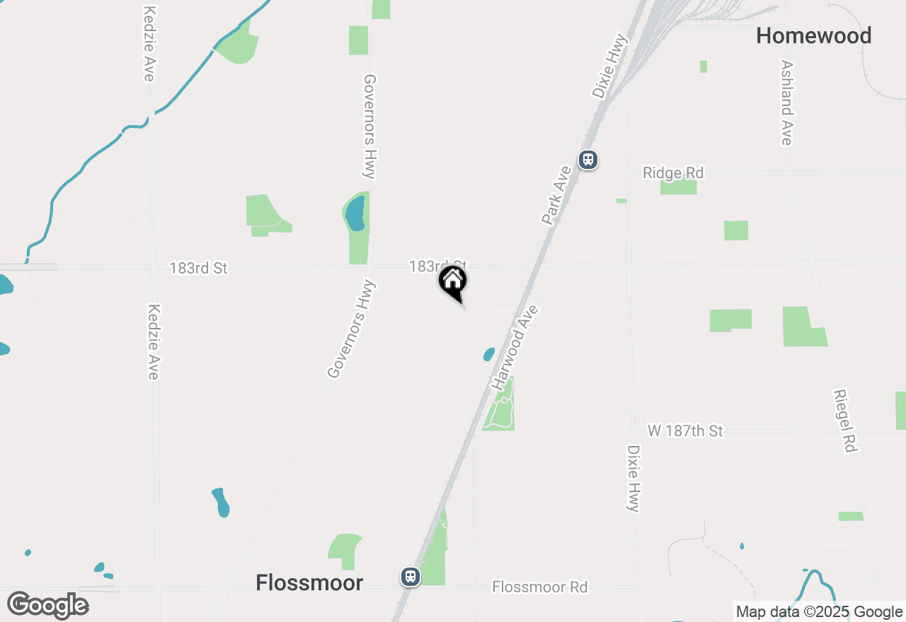 Map of 2441 Clyde Street, Homewood, IL 60430