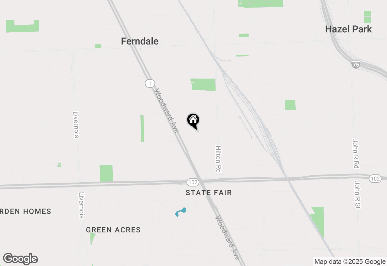 Map of 274 Silman Street, Ferndale, MI 48220