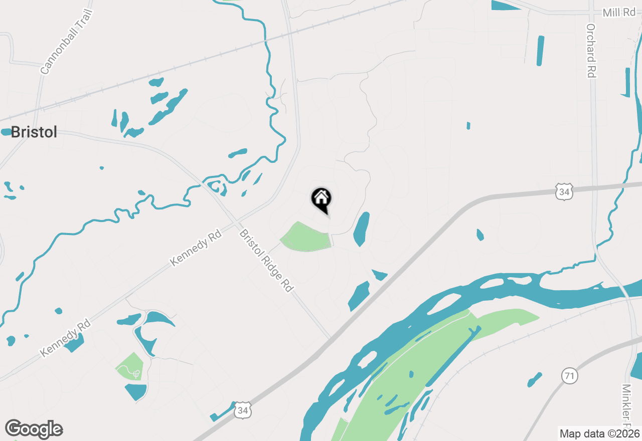 Map of 2185 Henning Lane, Yorkville, IL 60560