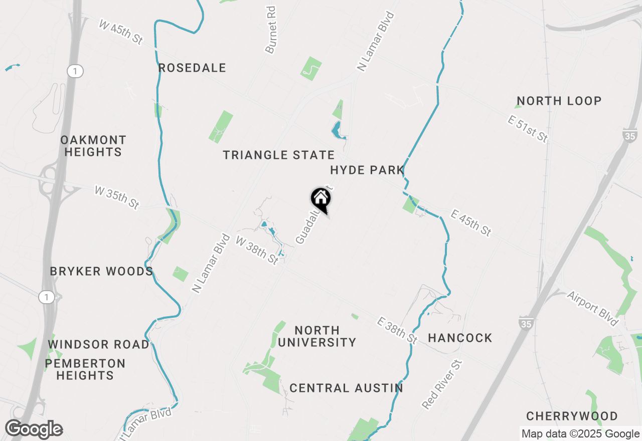Map of 4100 Avenue A #105, Austin, TX 78751