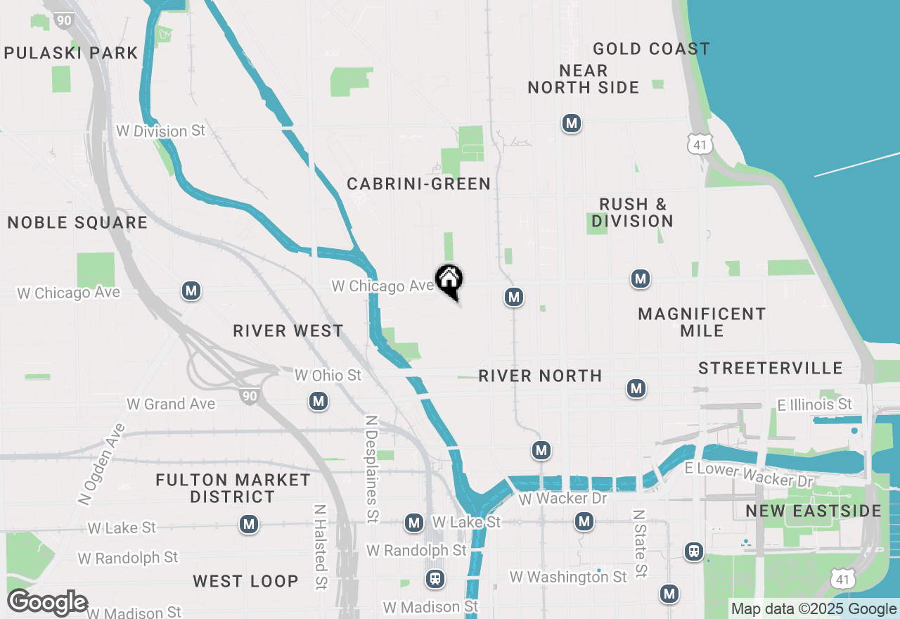 Map of 425 W Superior Street, Chicago, IL 60654