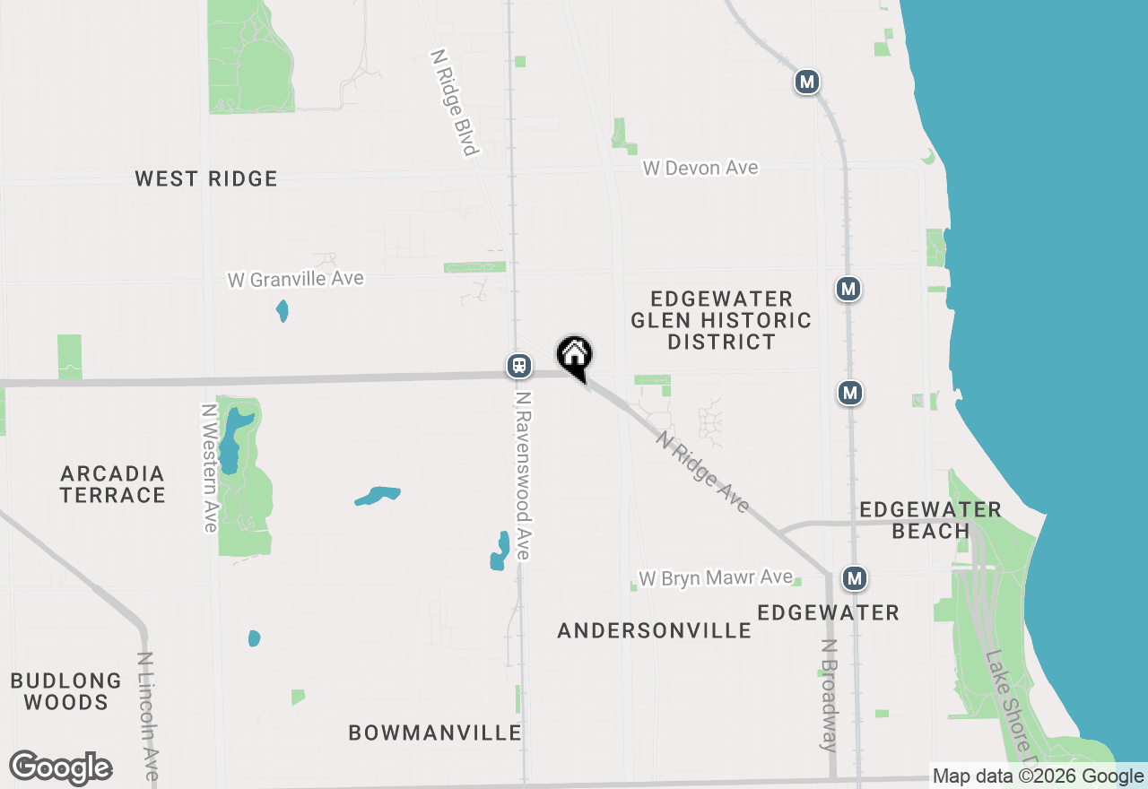 Map of 5954 N Paulina Street, Chicago, IL 60660