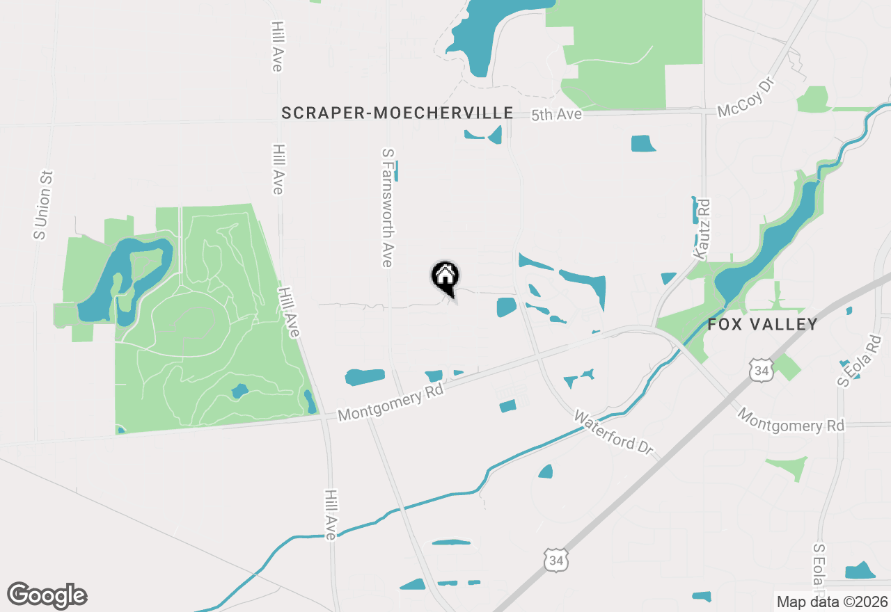 Map of 943 Four Seasons Boulevard #943, Aurora, IL 60504