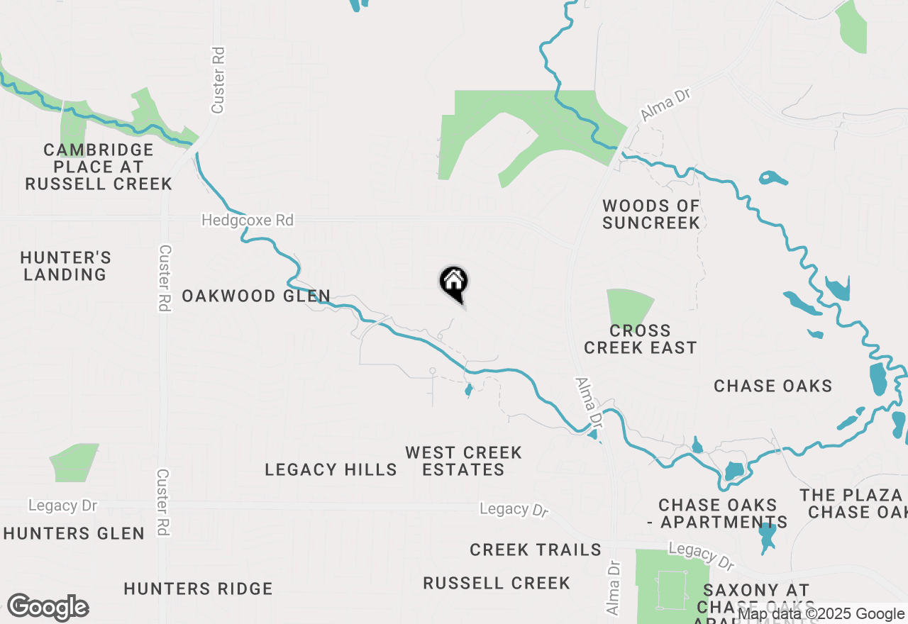 Map of 1401 Mullins Drive, Plano, TX 75025