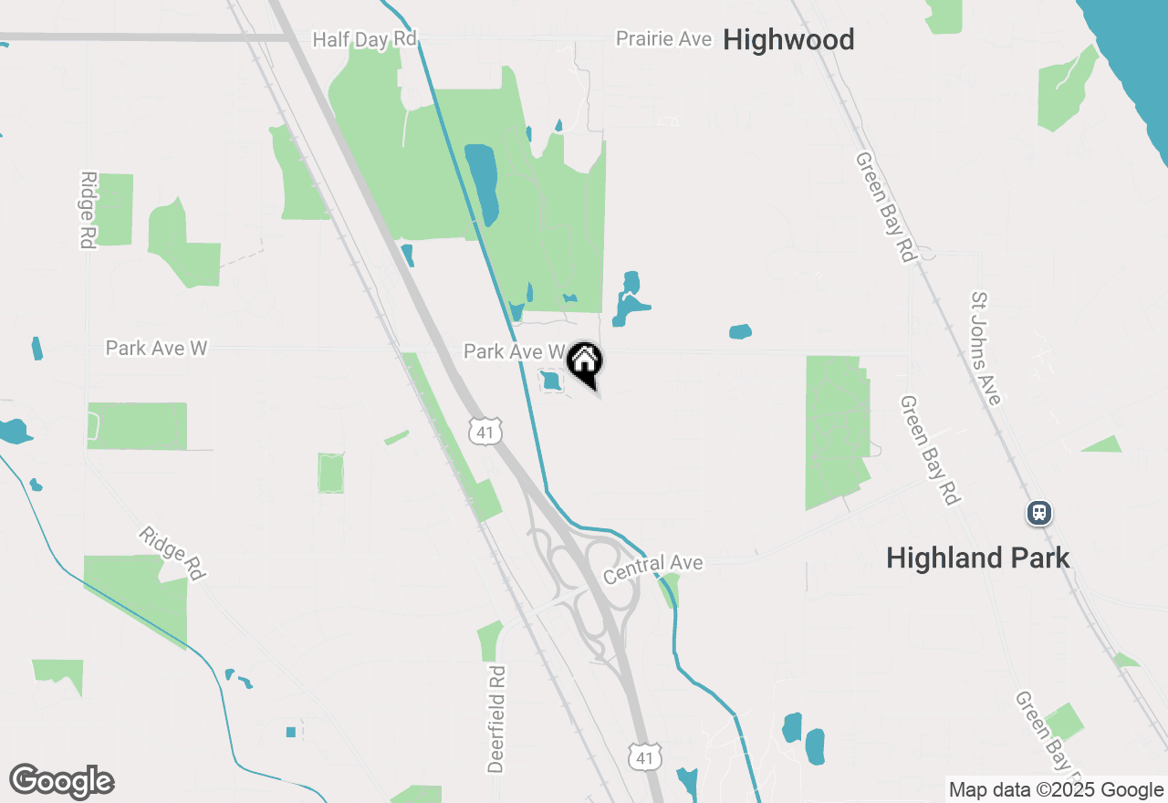 Map of 1150 Park Avenue W, Highland Park, IL 60035