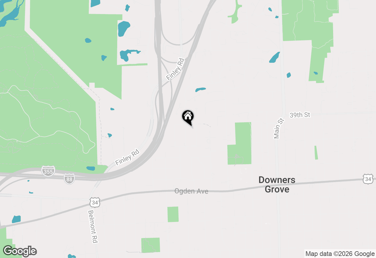 Map of 3925 Downers Drive, Downers Grove, IL 60515