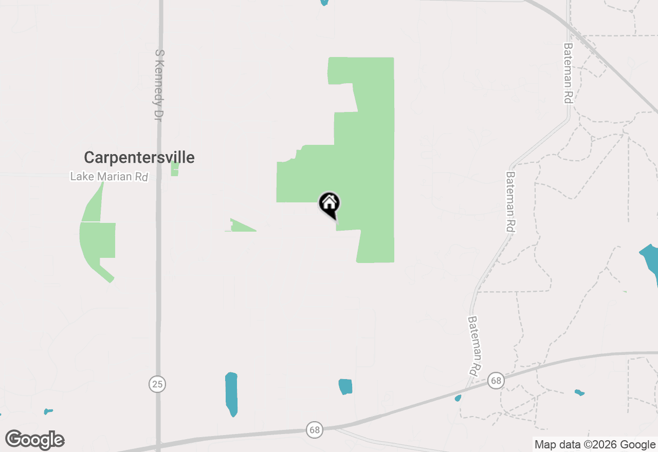 Map of 1226 Grant Drive, Carpentersville, IL 60110