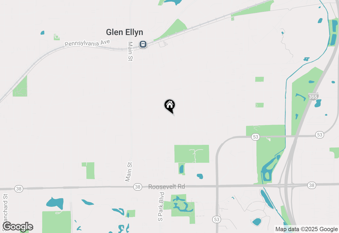 Map of 233 N Park Boulevard, Glen Ellyn, IL 60137