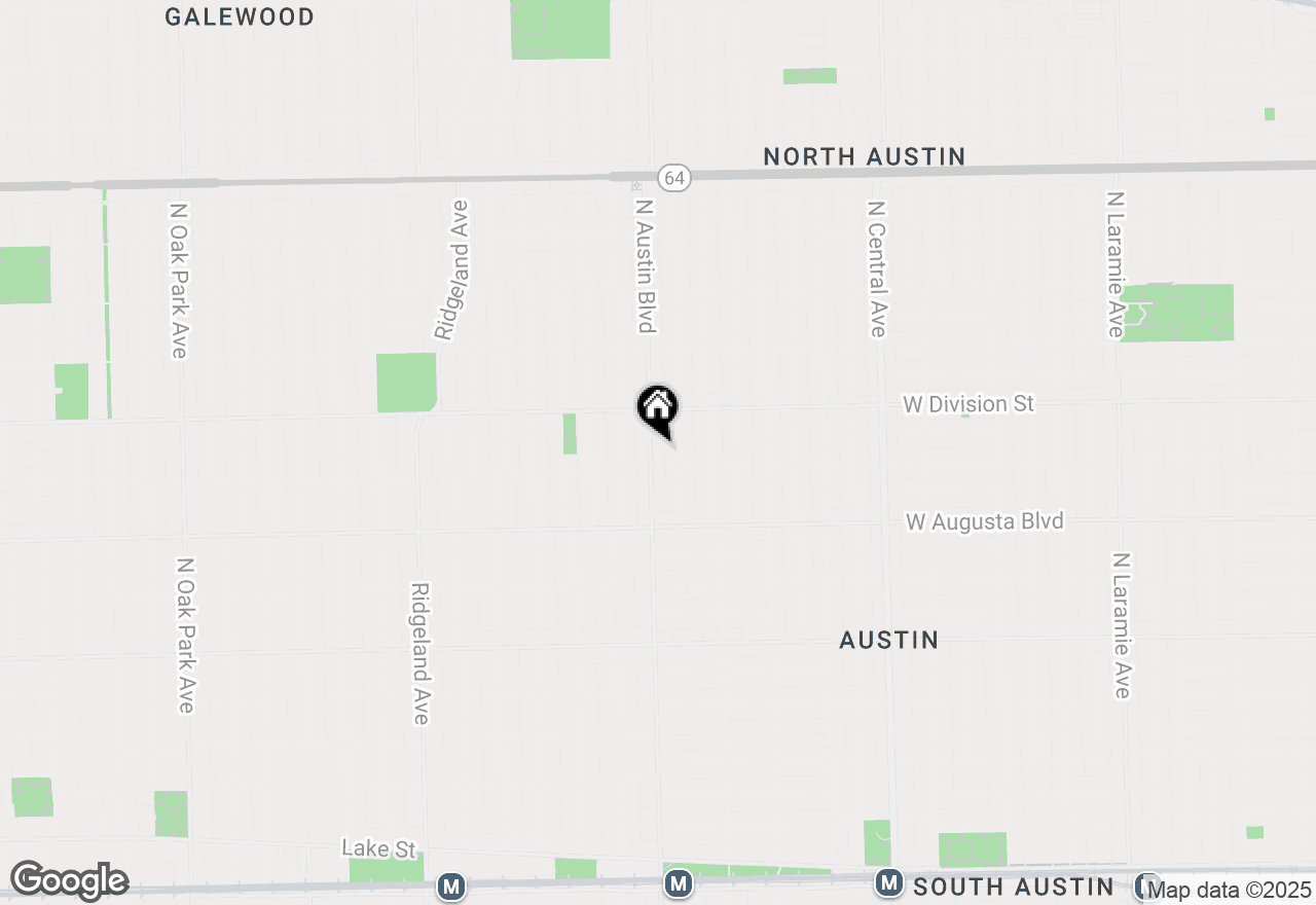 Map of 1115 N Austin Boulevard, Chicago, IL 60651