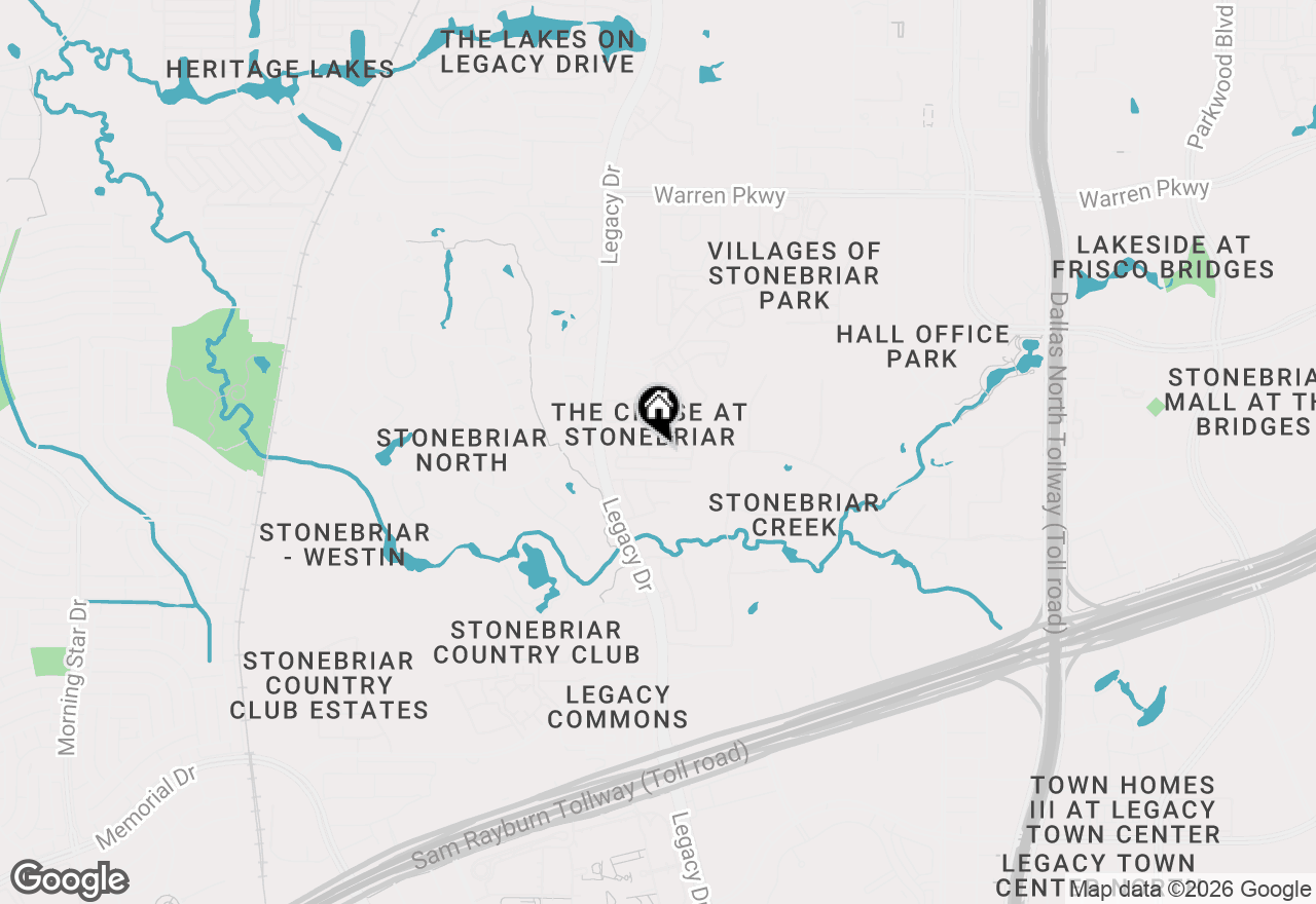 Map of 5542 Braemar Drive, Frisco, TX 75034