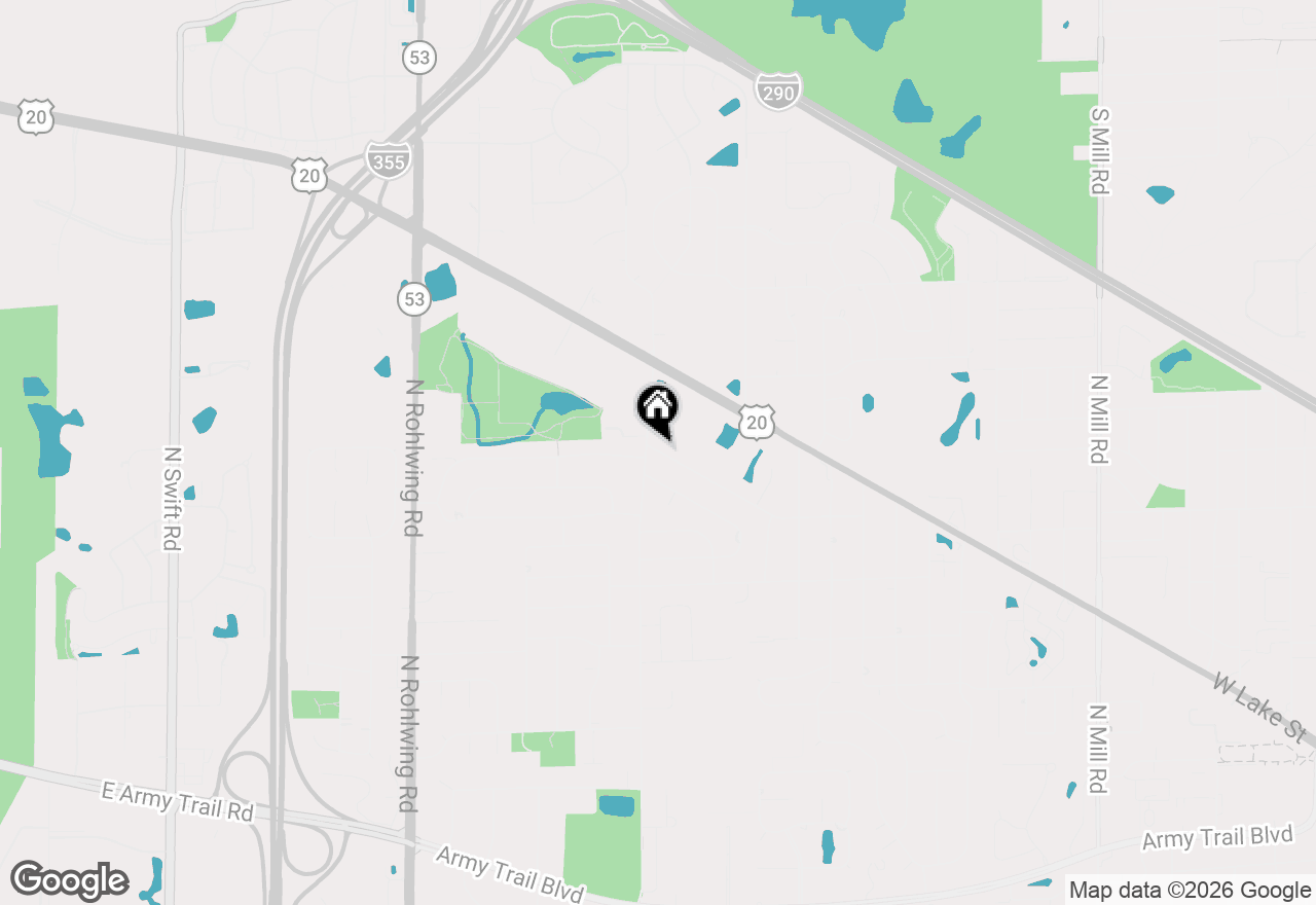 Map of 1360 W Byron Avenue #D, Addison, IL 60101