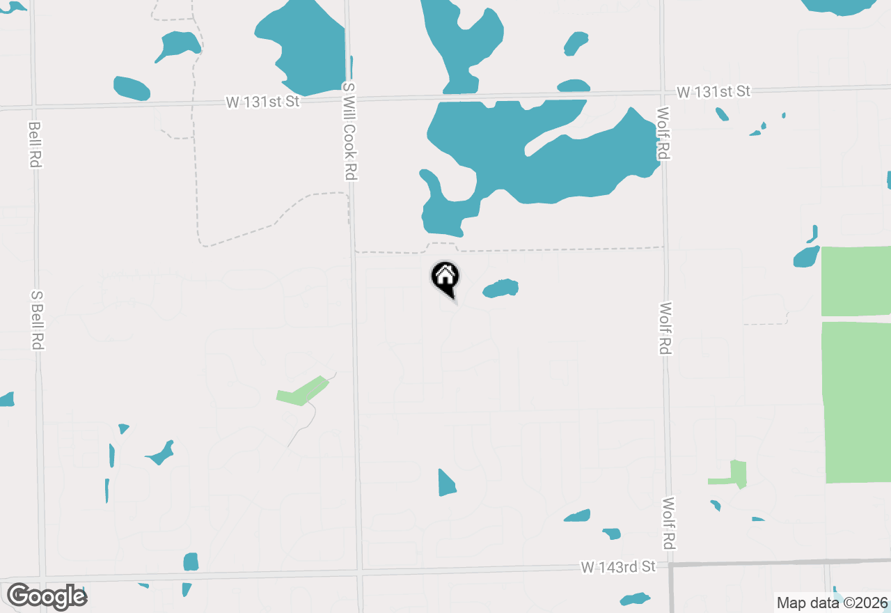 Map of 13625 Kristoffer Lane, Orland Park, IL 60467