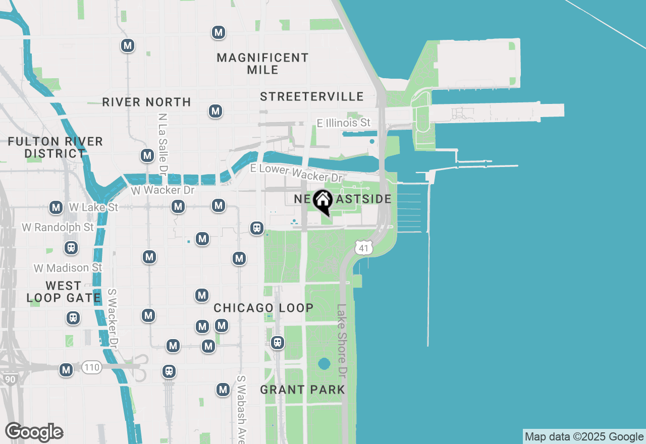 Map of 340 E Randolph Street #301, Chicago, IL 60601
