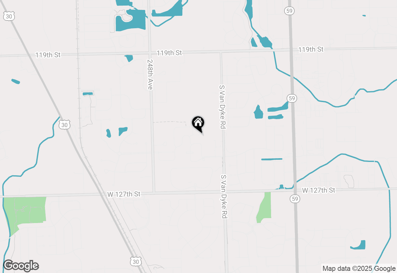 Map of 12901 S Twin Pines Lane, Plainfield, IL 60585