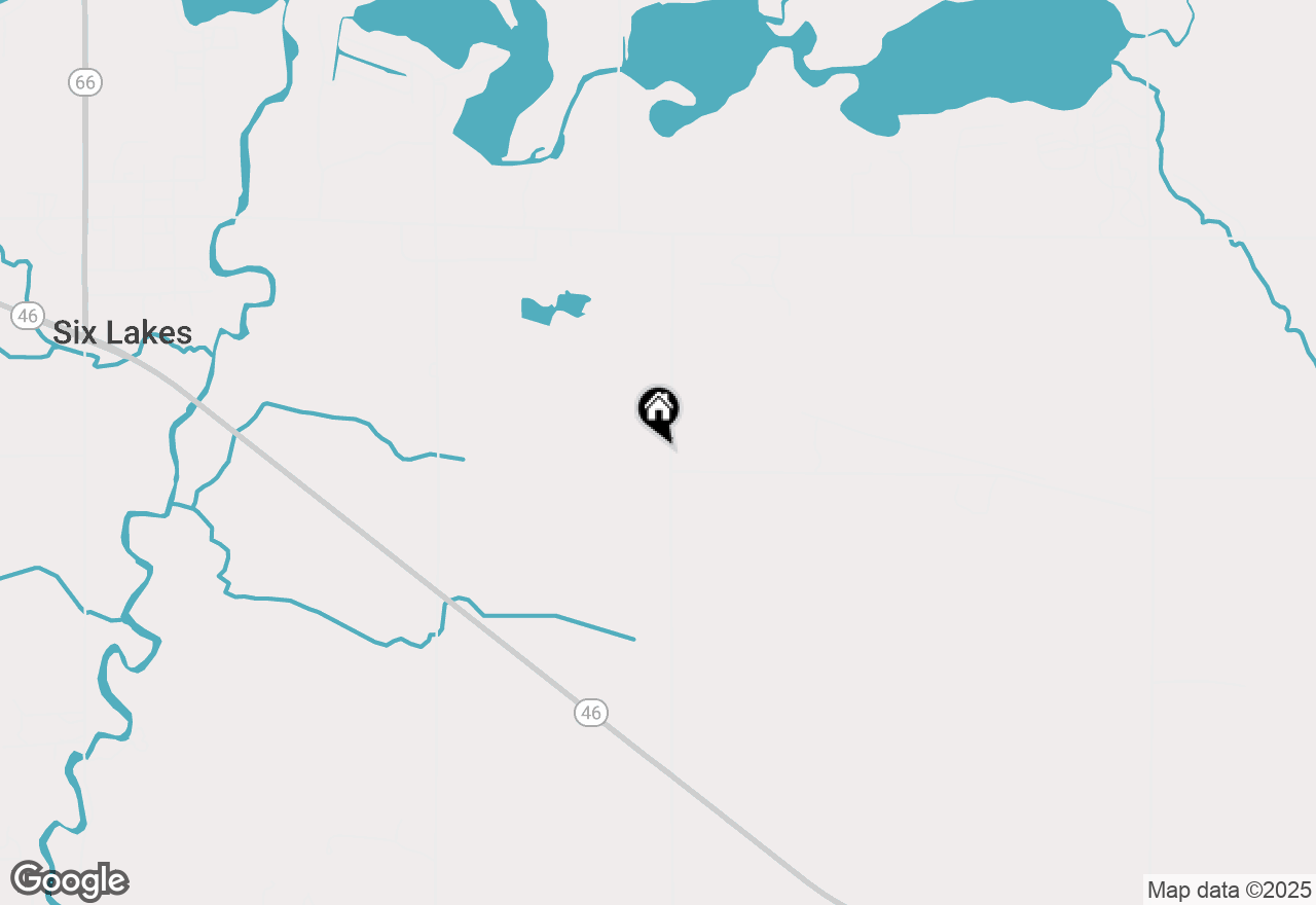 Map of 9019 Musson Road, Six Lakes, MI 48886