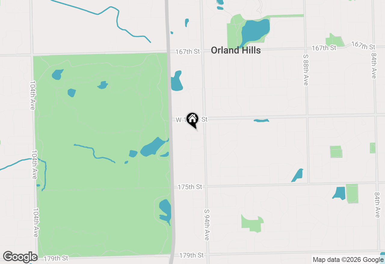 Map of 9430 Caledonia Drive, Tinley Park, IL 60487