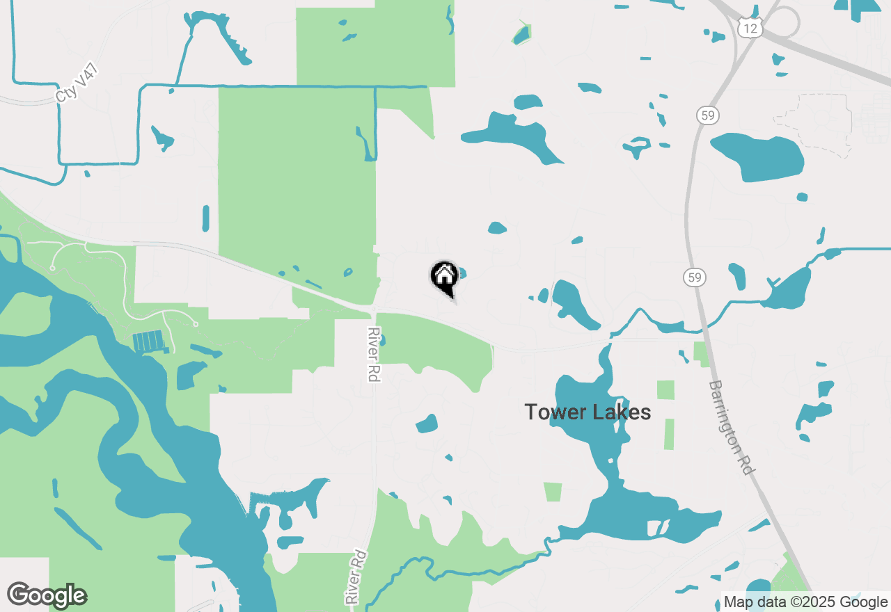 Map of 25801 Twin Pond Road, Lake Barrington, IL 60010