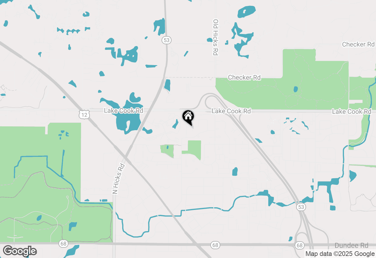 Map of 831 E Carriage Lane #1, Palatine, IL 60074