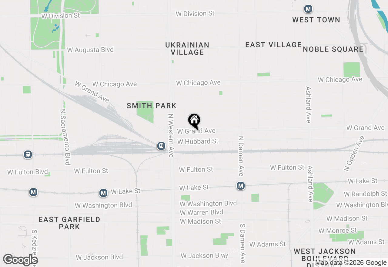 Map of 2243 W Grand Avenue, Chicago, IL 60612