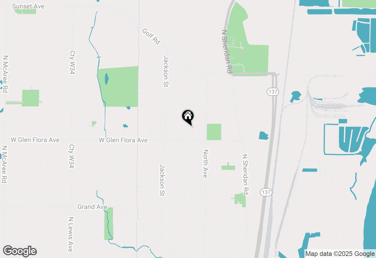 Map of 1331 N Ash Street, Waukegan, IL 60085