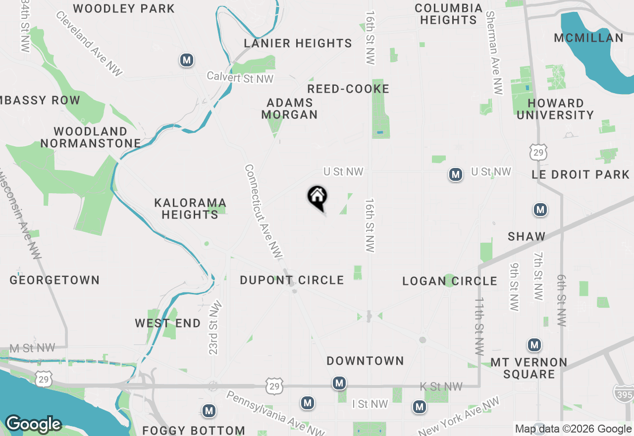 Map of 1750 S Street Nw #1, Washington, DC 20009