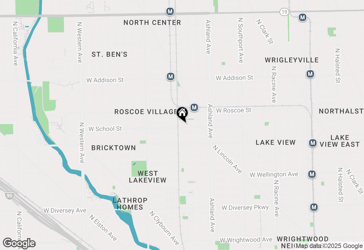 Map of 1746 W School Street, Chicago, IL 60657