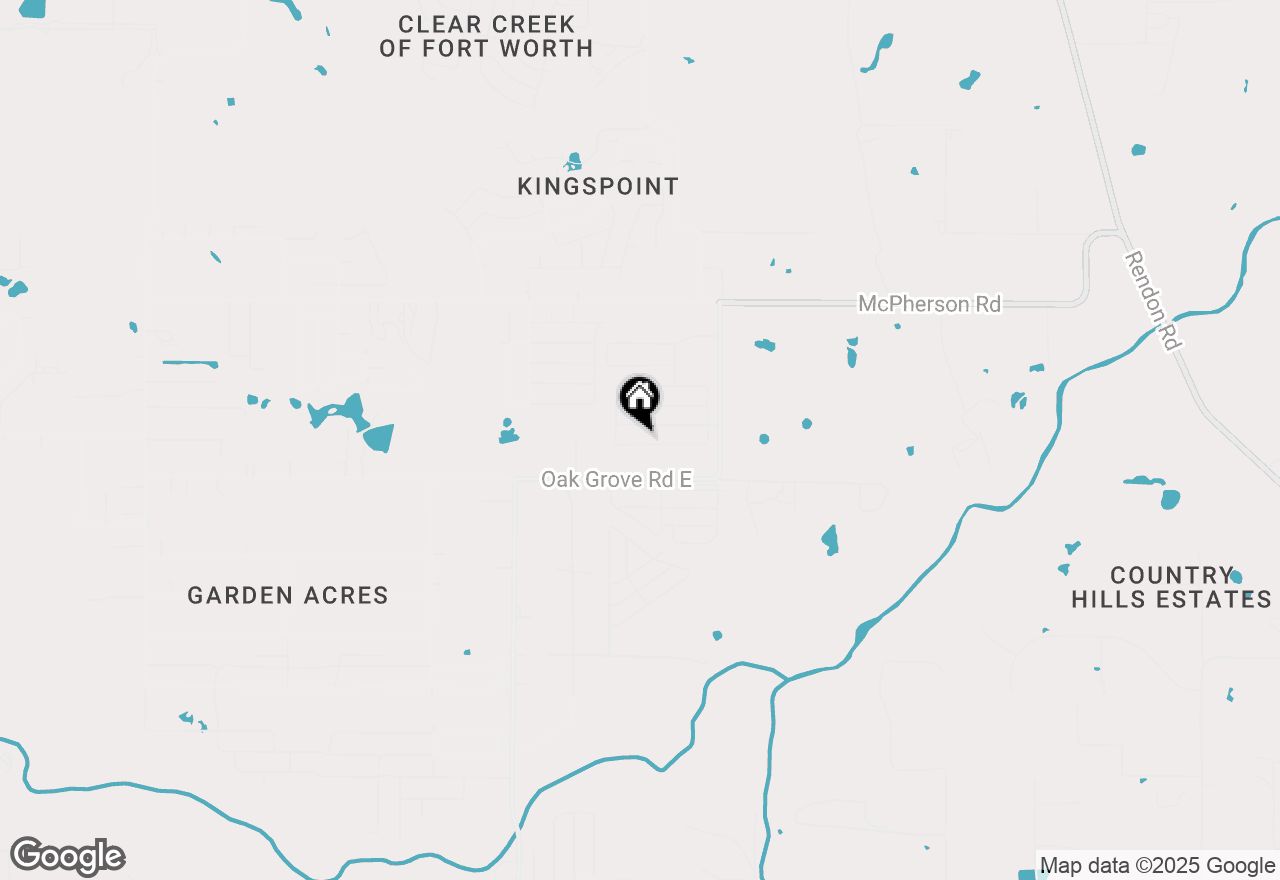Map of 1621 Crested Way, Fort Worth, TX 76140