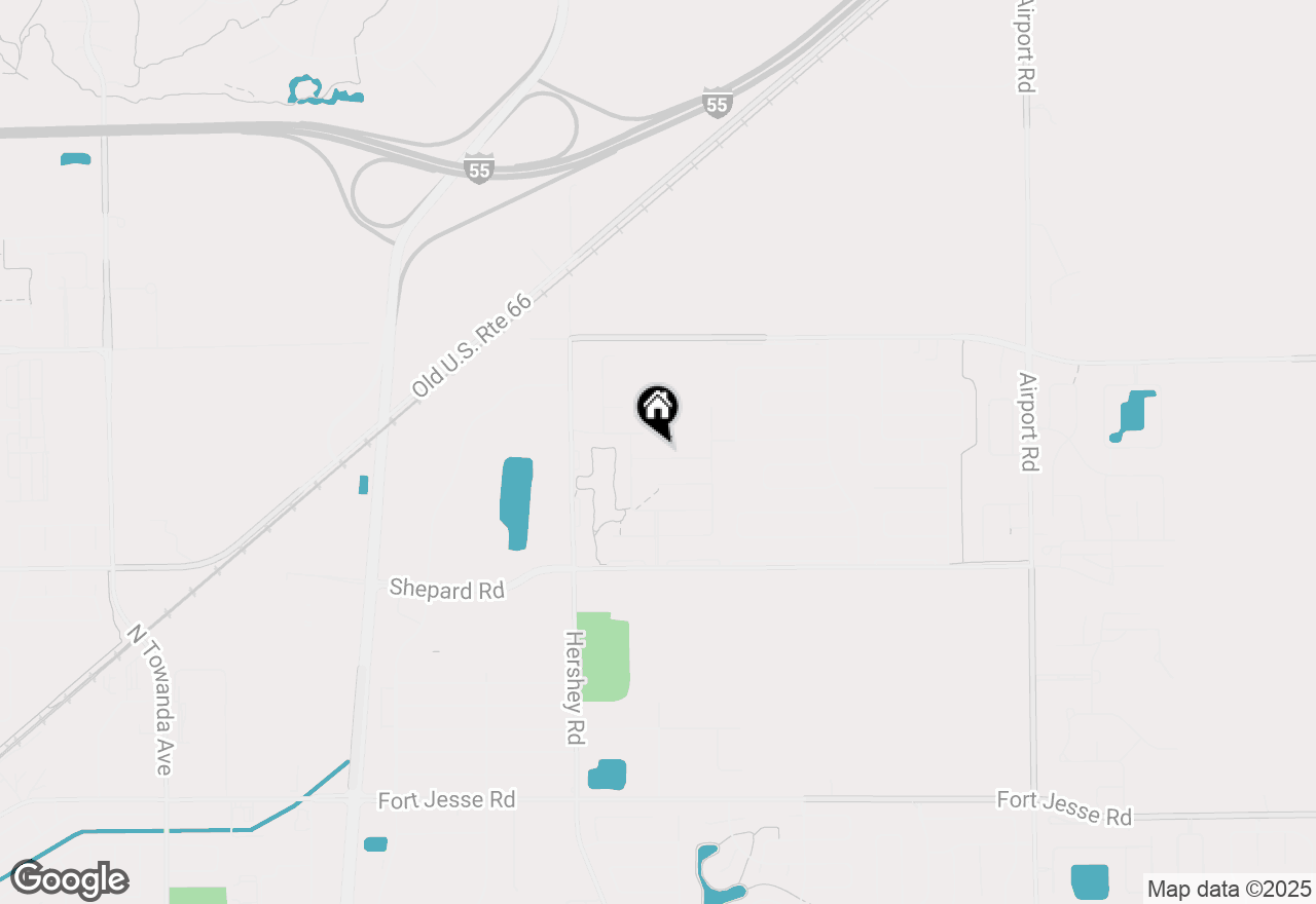 Map of 2612 Shale Road, Normal, IL 61761