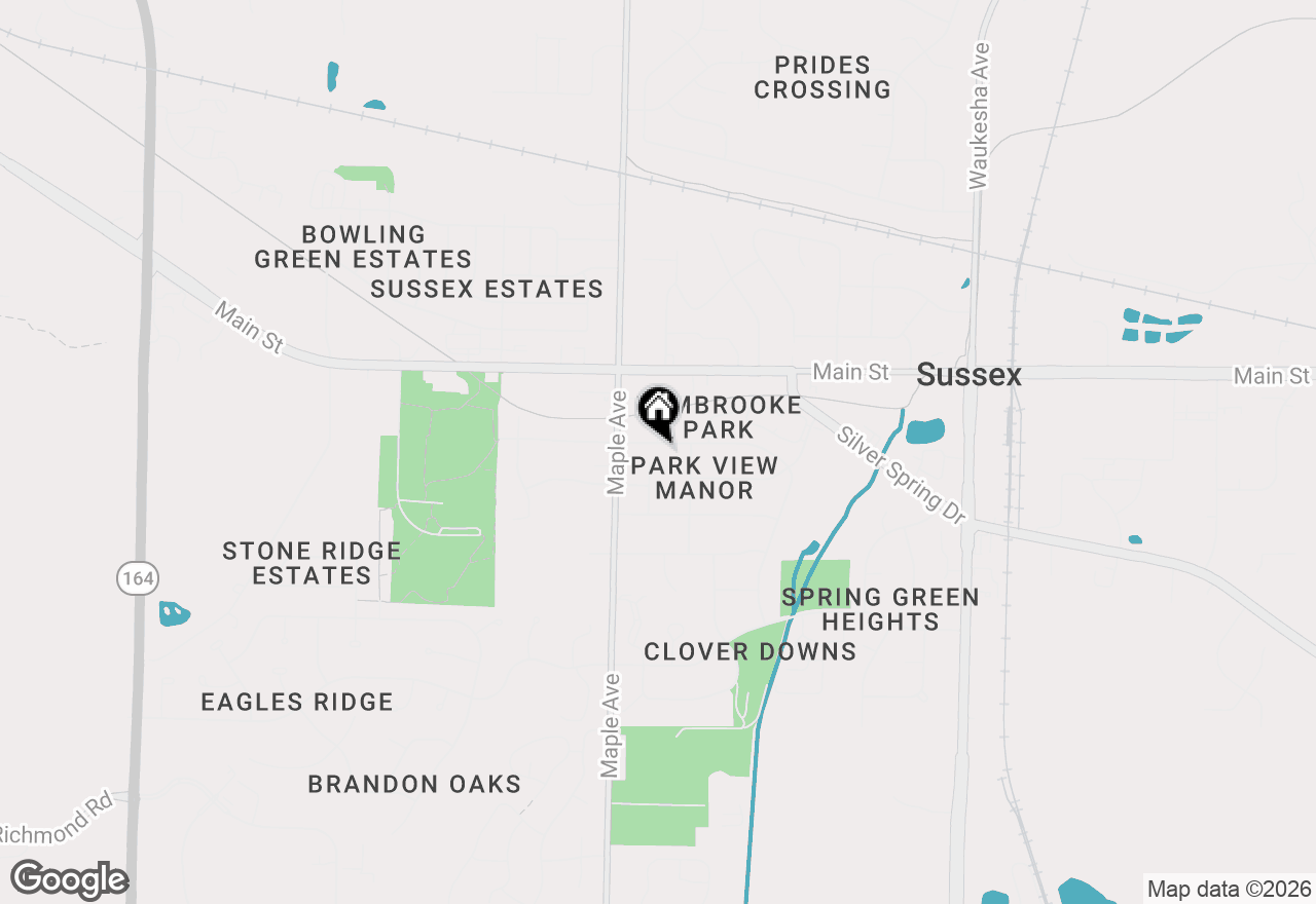 Map of N62W23905 Sunset Dr, Sussex, WI 53089