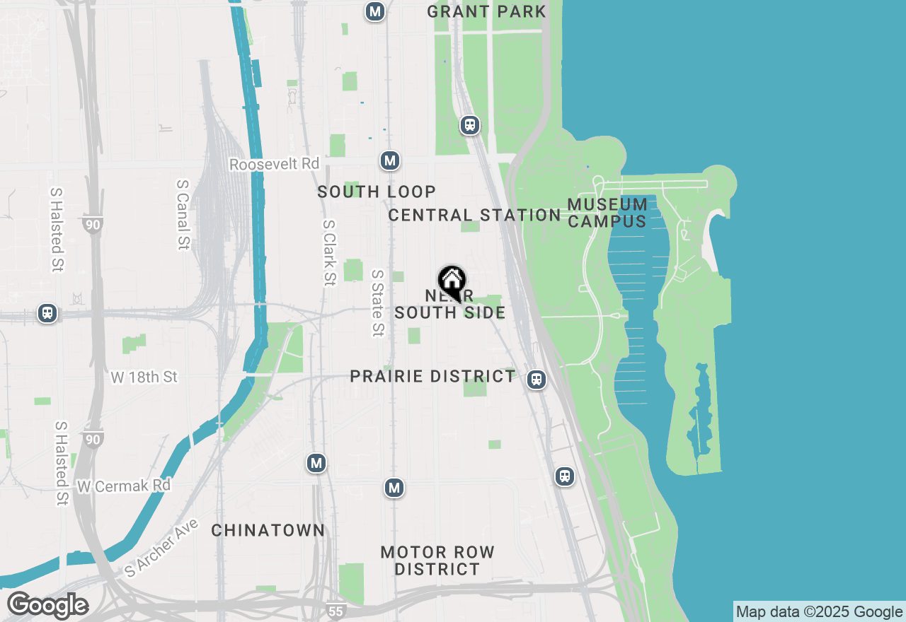 Map of 1550 S Indiana Avenue #403, Chicago, IL 60605