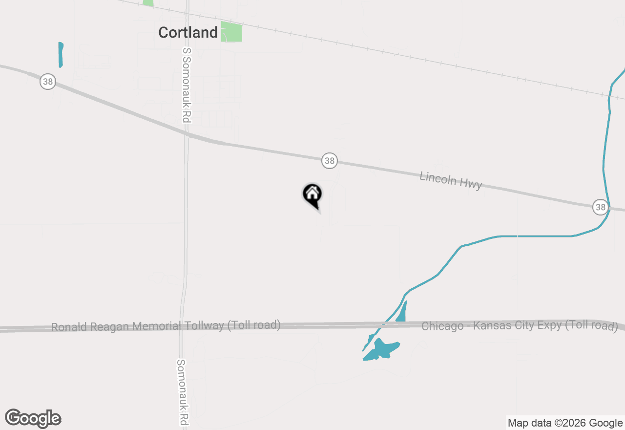 Map of 519 S Preston Street, Cortland, IL 60112