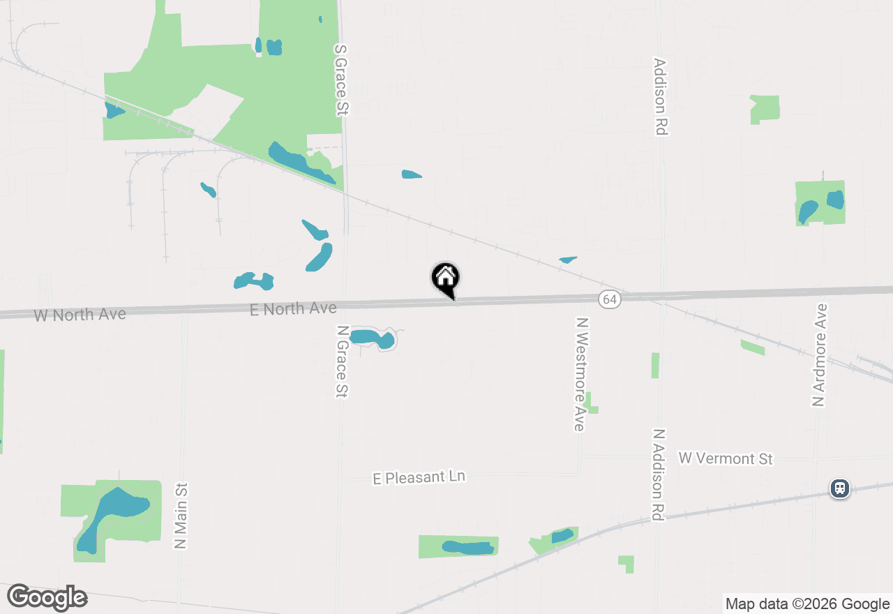 Map of 929 W North Avenue #A, Villa Park, IL 60181