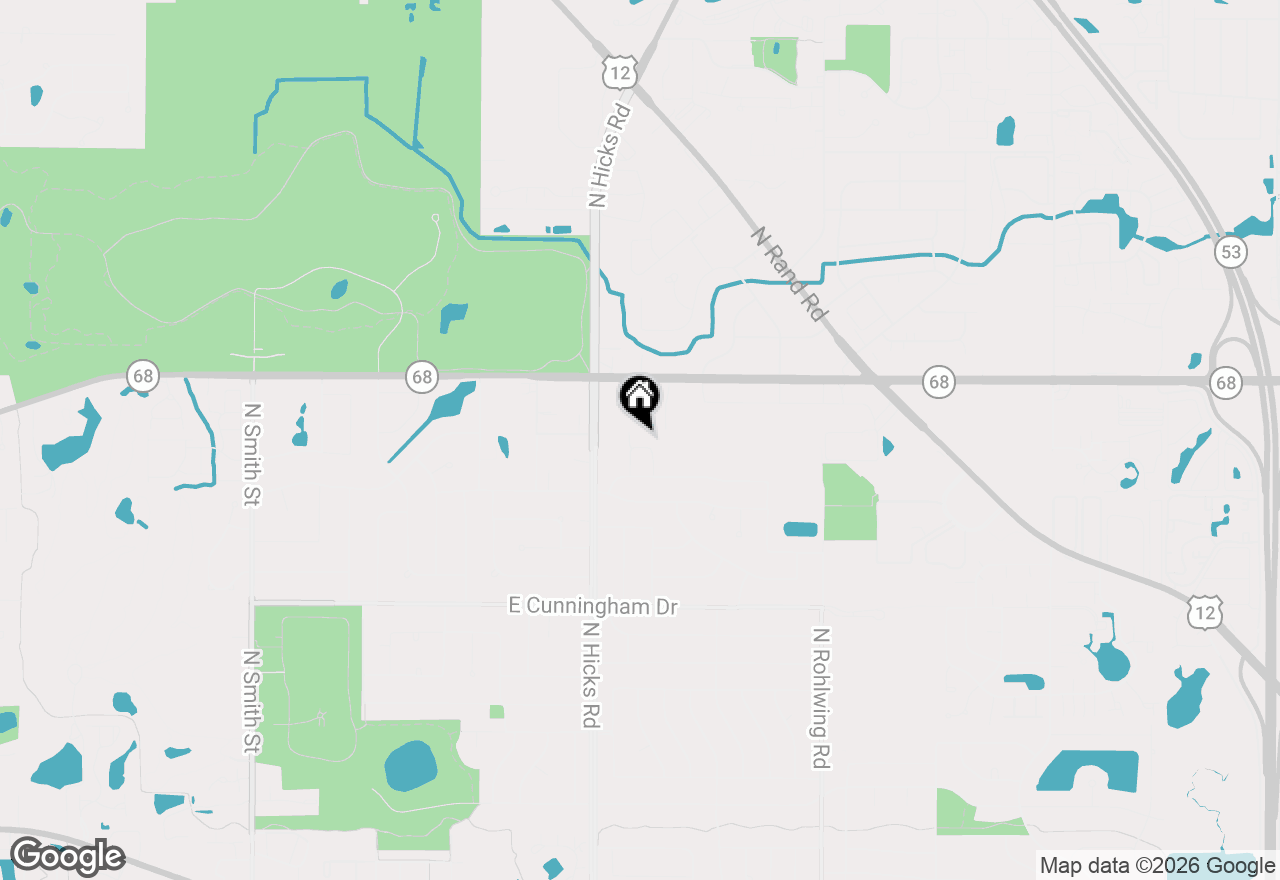 Map of 1508 N Waterbury Circle, Palatine, IL 60074