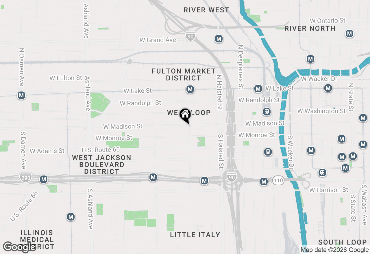 Map of 1001 W Madison Street #413, Chicago, IL 60607