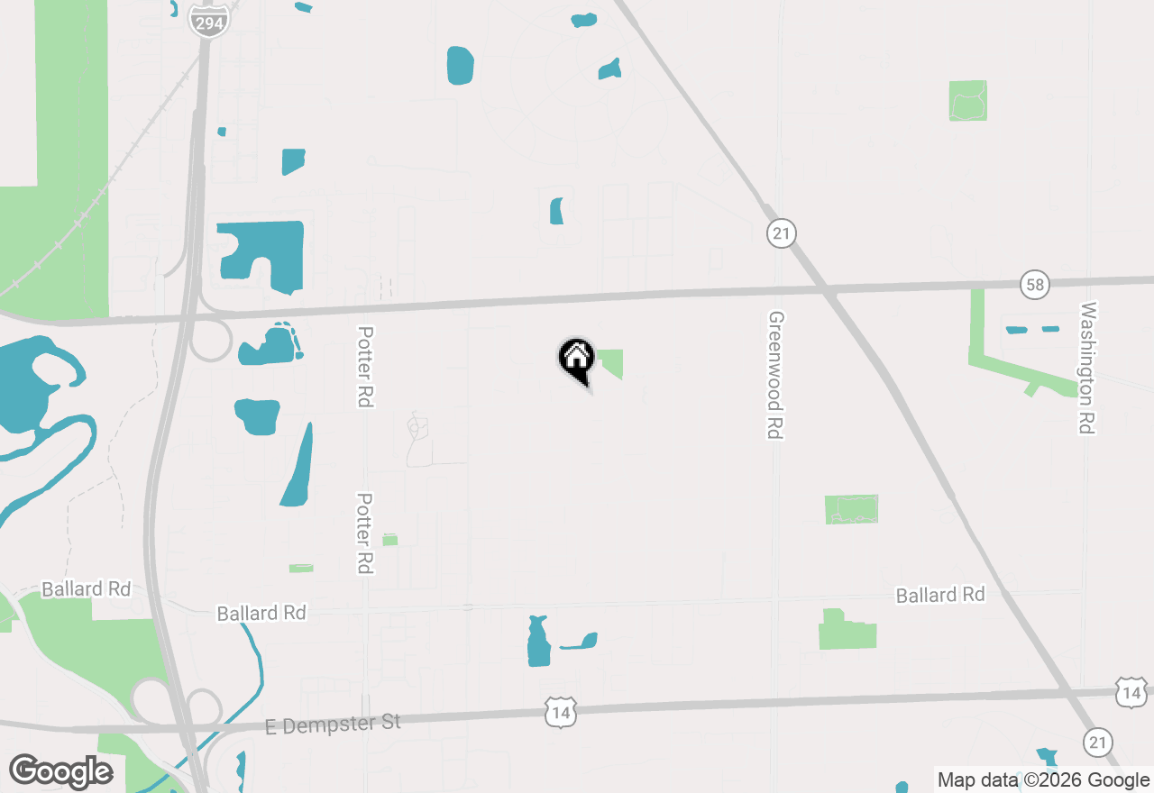 Map of 9275 N Hamlin Avenue, Des Plaines, IL 60016