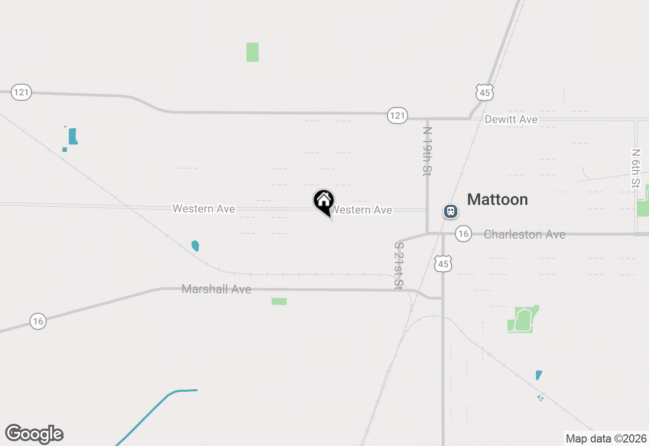 Map of 2516 Pine Avenue, Mattoon, IL 61938