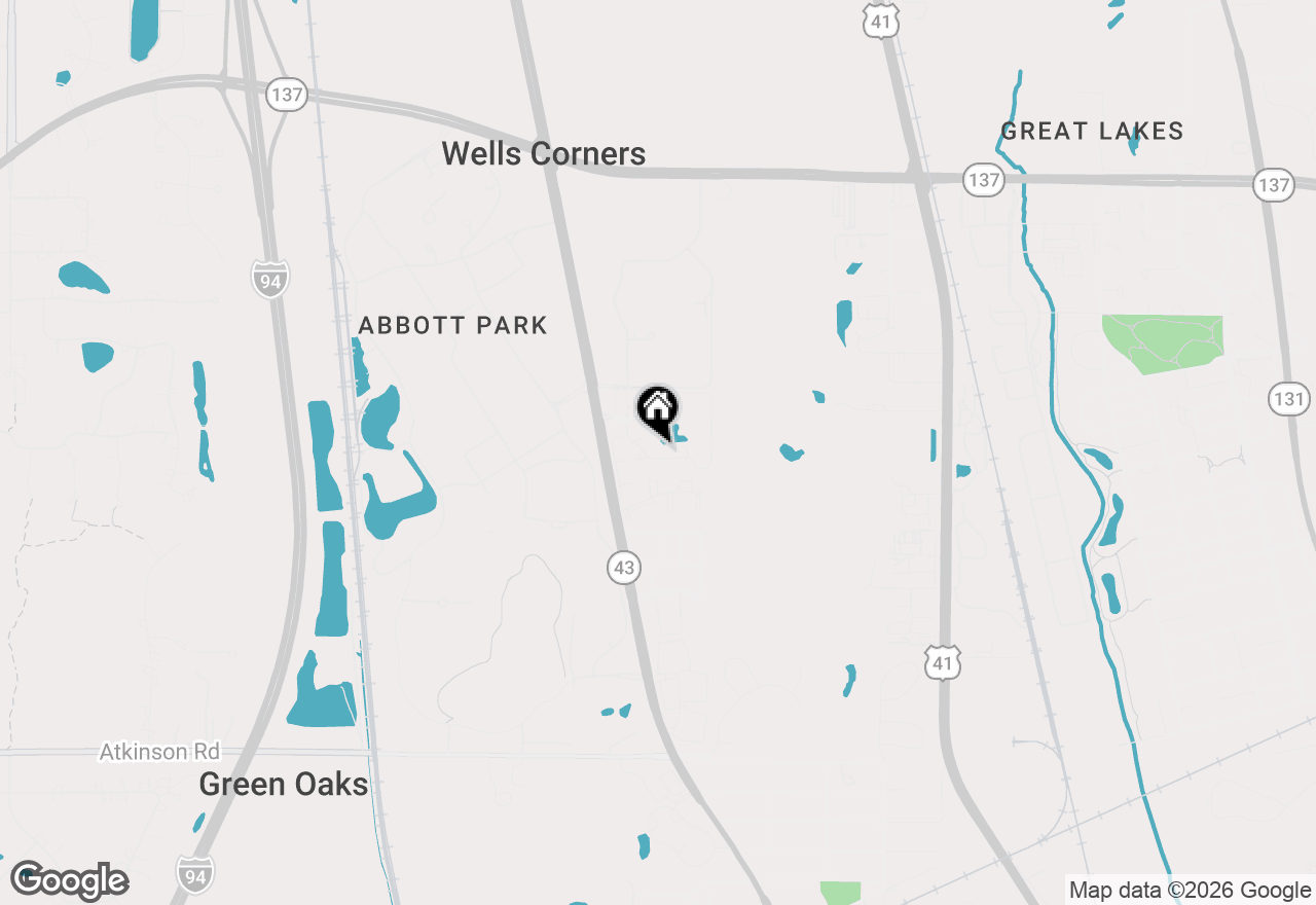 Map of 13361 W Heiden Circle, Lake Bluff, IL 60044