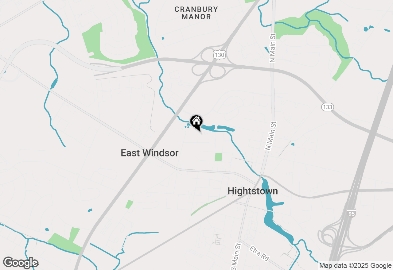 Map of 8 Rocky Brook Court, Hightstown, NJ 08520