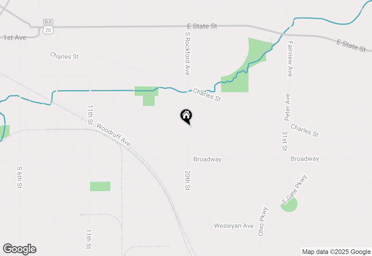 Map of 1111 20th Street, Rockford, IL 61104