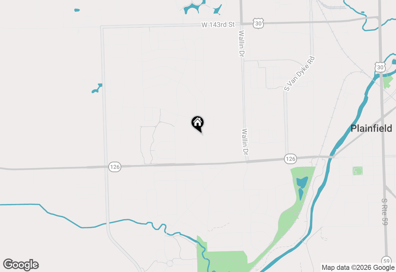 Map of 14865 S Henebry Lane, Plainfield, IL 60544