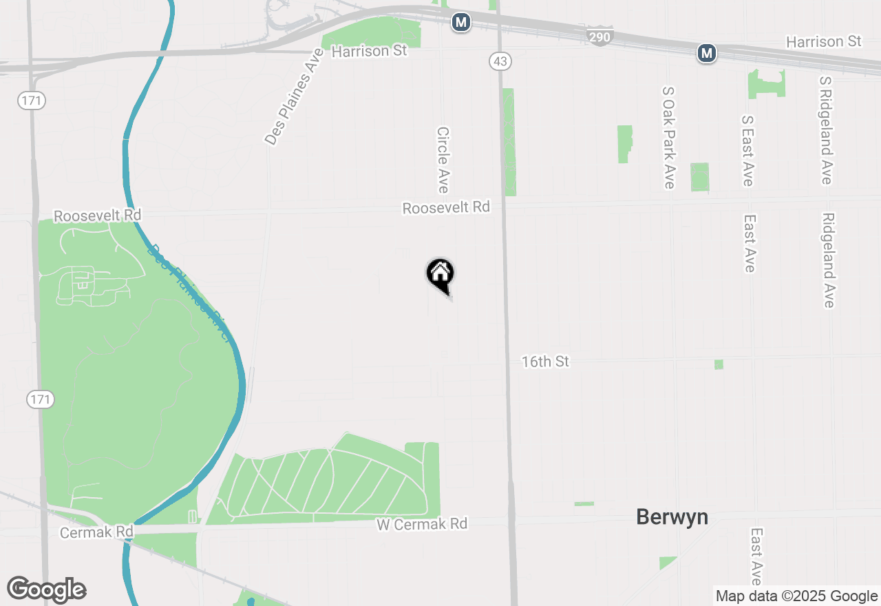 Map of 1401 S Circle Avenue, Forest Park, IL 60130