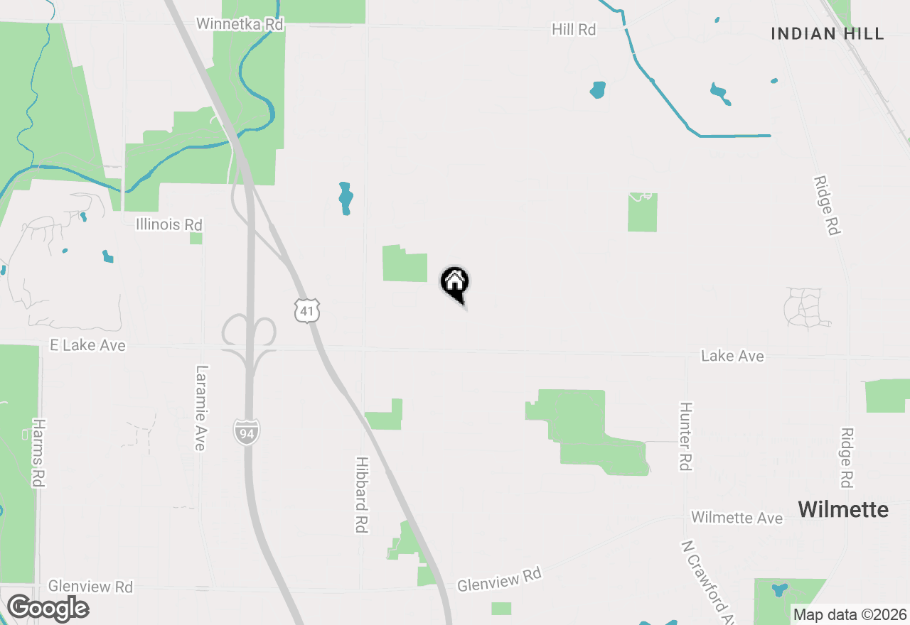 Map of 2836 Blackhawk Road, Wilmette, IL 60091