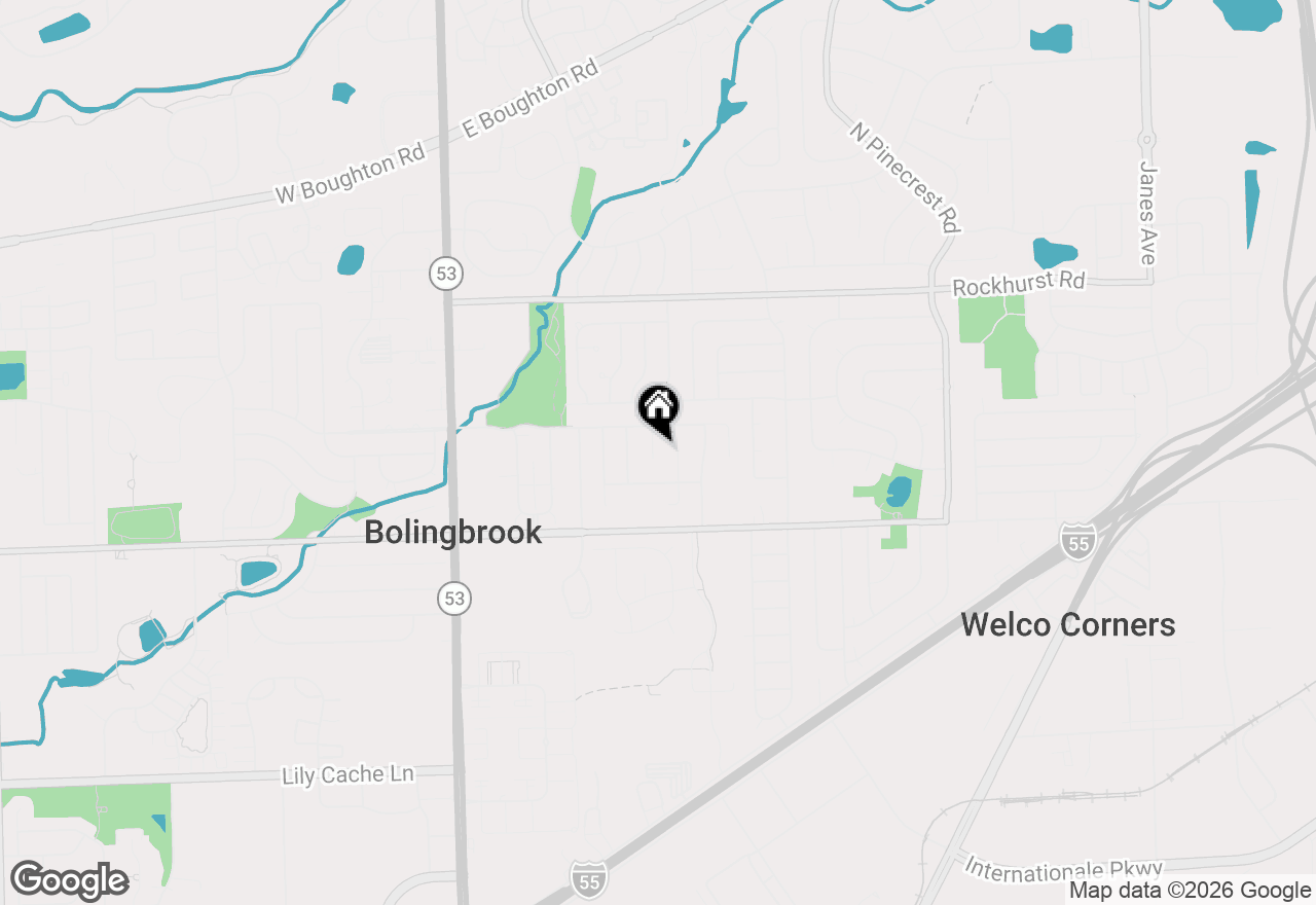Map of 148 Bedford Road, Bolingbrook, IL 60440