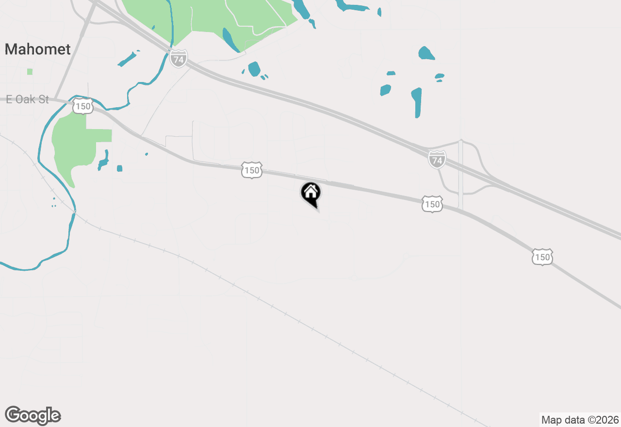 Map of 1616 Kassen Avenue, Mahomet, IL 61853
