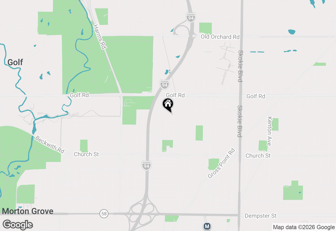 Map of 9437 N Lockwood Avenue, Skokie, IL 60077