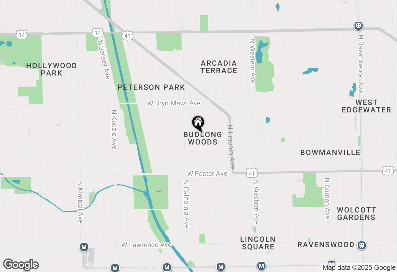 Map of 2712 W Balmoral Avenue #2E, Chicago, IL 60625