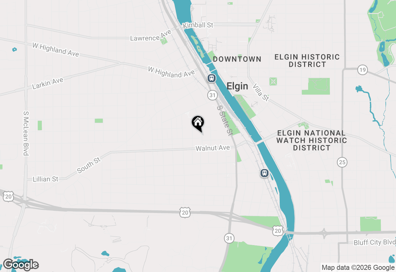 Map of 410 Standish Street, Elgin, IL 60123