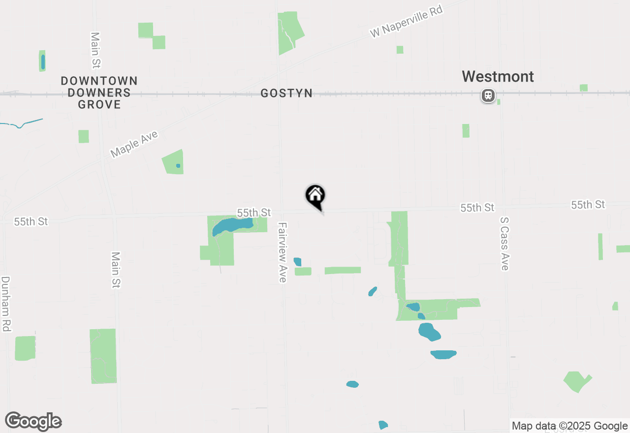 Map of 243 55th Street, Downers Grove, IL 60515